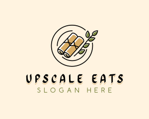 Spring Rolls Dining logo design