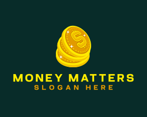 Money Dollar Coin logo design