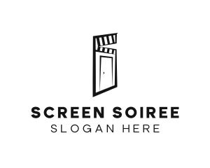 Film Door Clapper  logo design