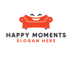 Orange Smiling Sofa logo design