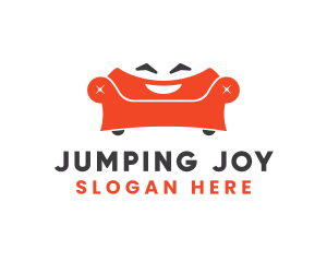 Orange Smiling Sofa logo design