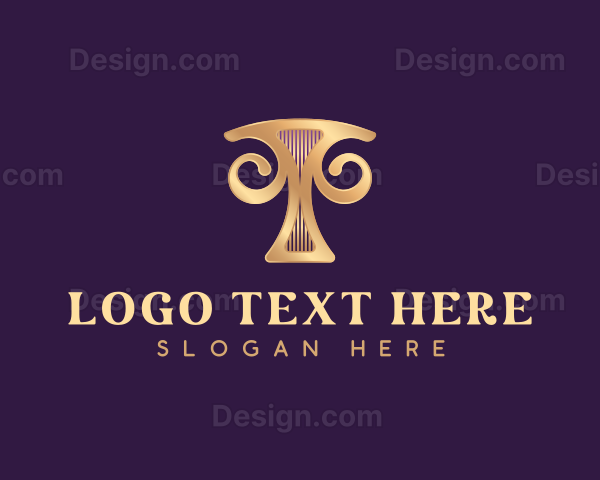 Luxury Boutique Letter T Logo