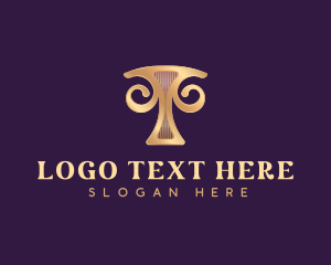 Luxury Boutique Letter T logo