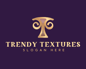 Luxury Boutique Letter T logo design