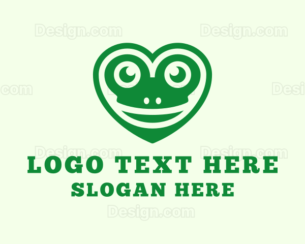 Green Frog Heart Logo