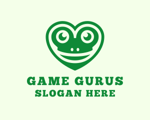 Green Frog Heart Logo
