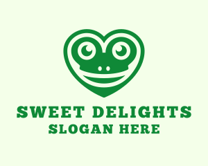 Green Frog Heart Logo