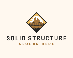 City Structure Bridge logo design