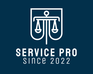 Legal Service Scale  logo design