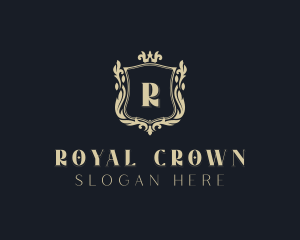 Royal Crown Wreath logo design