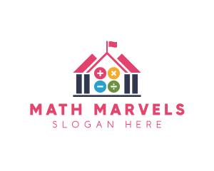School Building Math logo