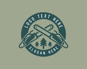 Chainsaw Forest Logging logo