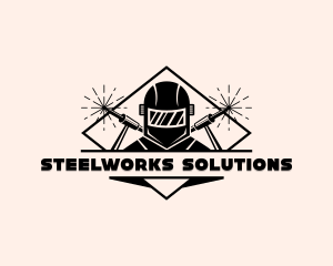 Industrial Ironworks Welder logo design