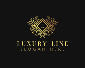 Luxury Floral Jewelry  logo design