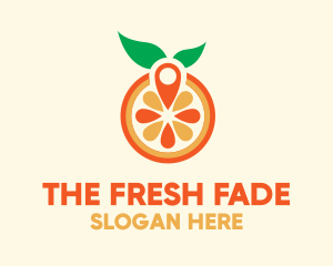 Orange Juice Pin  logo design