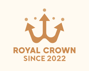 Trident Royal Crown  logo design