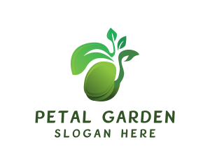 Green Seedling Plant logo design