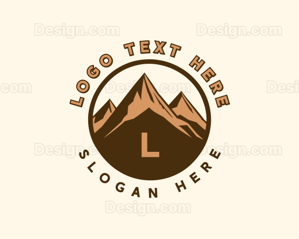 Hiking Mountain Trek Logo