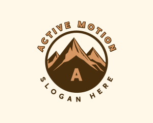 Hiking Mountain Trek logo design