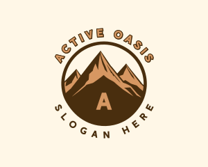 Hiking Mountain Trek logo design