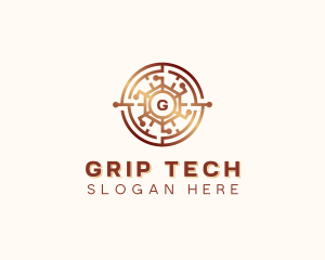 Cryptography Tech Blockchain logo design