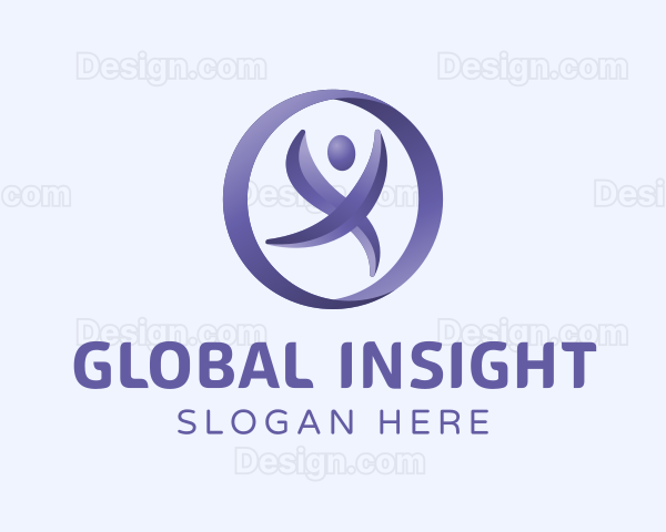 Gradient Human Fitness Logo