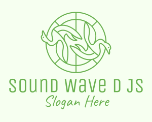 Green Swan Circle Logo