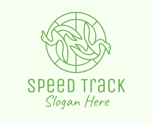 Green Swan Circle Logo