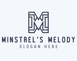 Industrial Letter M Company logo design