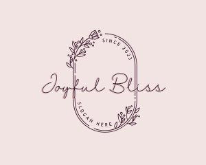 Floral Wreath Fashion Logo