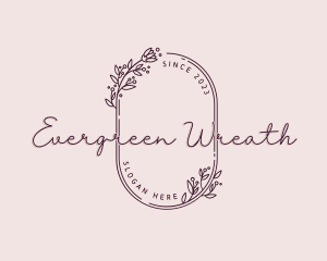 Floral Wreath Fashion logo design