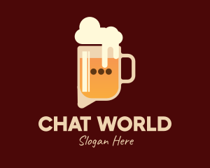 Digital Beer Talk Chat  logo design