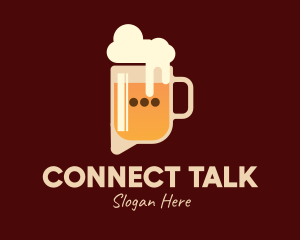 Digital Beer Talk Chat  logo design