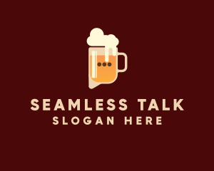 Digital Beer Talk Chat  logo design