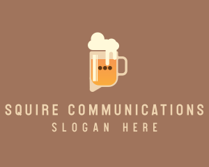 Digital Beer Talk Chat  logo design