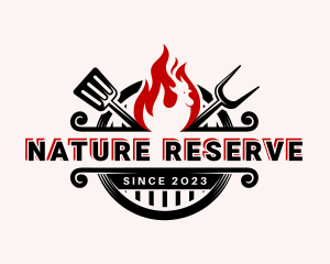 Chicken Grill Cooking logo design