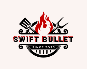 Chicken Grill Cooking logo design