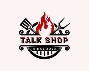 Chicken Grill Cooking logo design