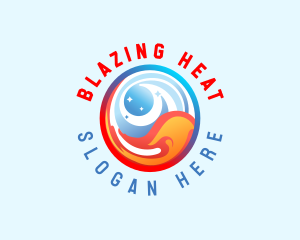 Cold Heating Refrigeration  logo design