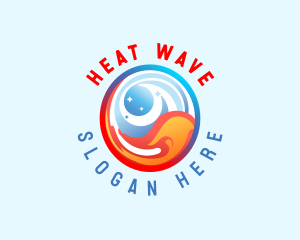 Cold Heating Refrigeration  logo design