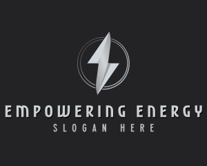 Thunder Power Lightning logo design