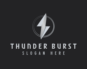 Thunder Power Lightning logo design