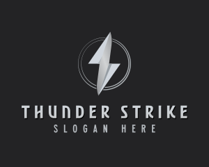 Thunder Power Lightning logo design