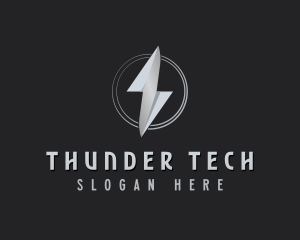 Thunder Power Lightning logo design