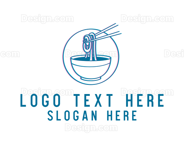 Pho Ramen Noodle Soup Logo