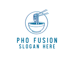 Pho Ramen Noodle Soup logo design