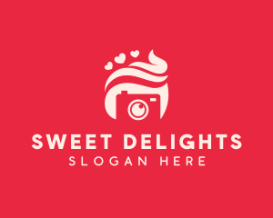 Sweet Confectionery Camera logo design