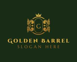 Golden Royal Crown logo design