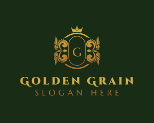 Golden Royal Crown logo design