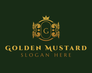 Golden Royal Crown logo design